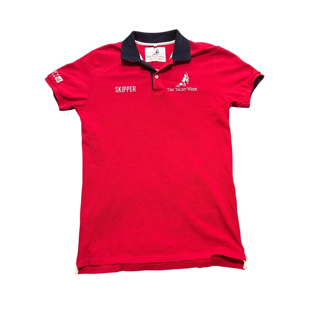 Sperry large Yacht Club Skipper red shirt